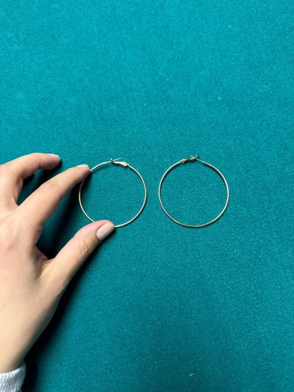 Nordstrom Basic 50mm Hoop Earrings - Picture 3 of 4